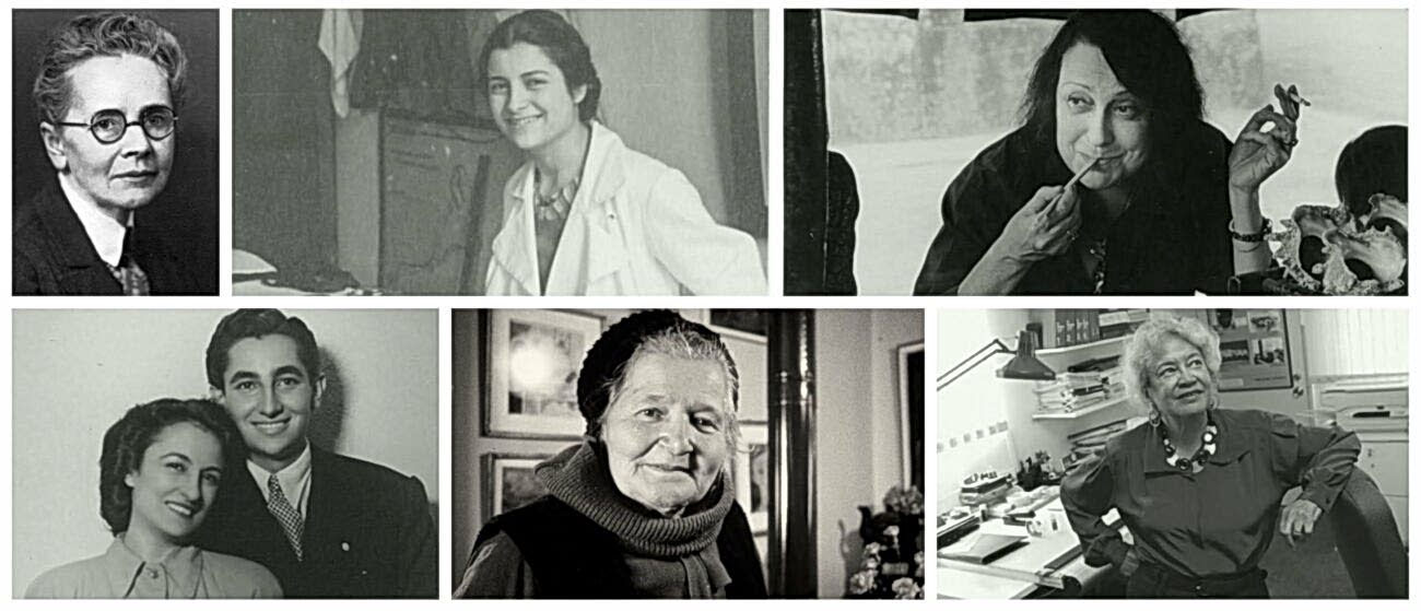 Yerli ve yabancı ünlü kadın mimarların birlikte yer aldığı bir fotoğraf kolajı. Zaha Hadid, Julia Morgan, Harika Alpar Söylemezoğlu, Cahide Tamer, Mualla Eyüboğlu, Leman Cevat Tomsu, Anne Tyng, Norma Merrick, Lina Bo Bardi, Münevver Belen.