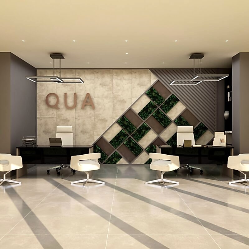 Seramik mağazası müşteri karşılama alanı mimarı tasarım